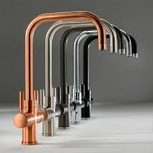 Boiling water taps in different colours and materials